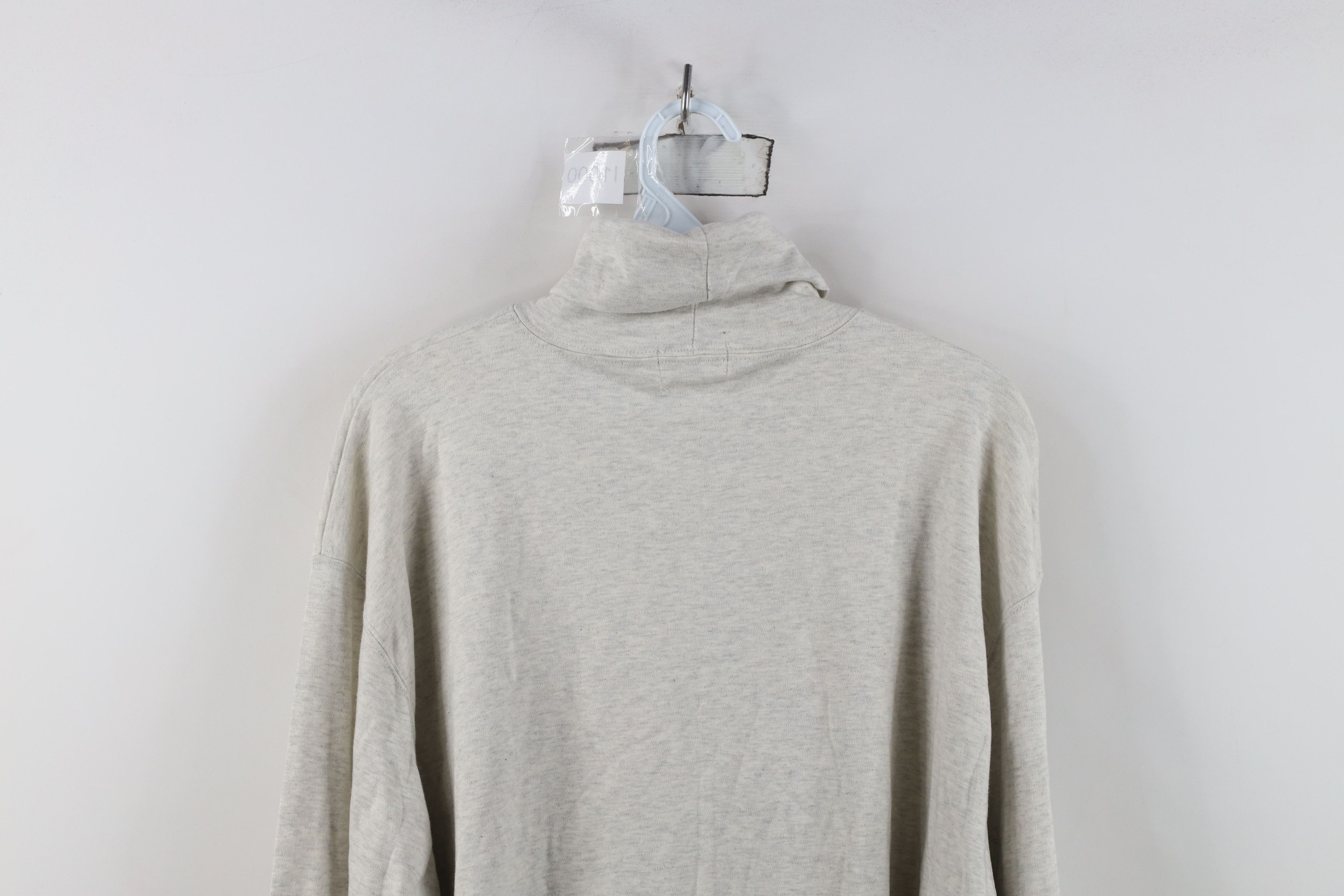 J.Crew Deadstock Vintage 90s J Crew Turtleneck T-Shirt Gray Cotton Size US XL / EU 56 / 4 - 8 Thumbnail