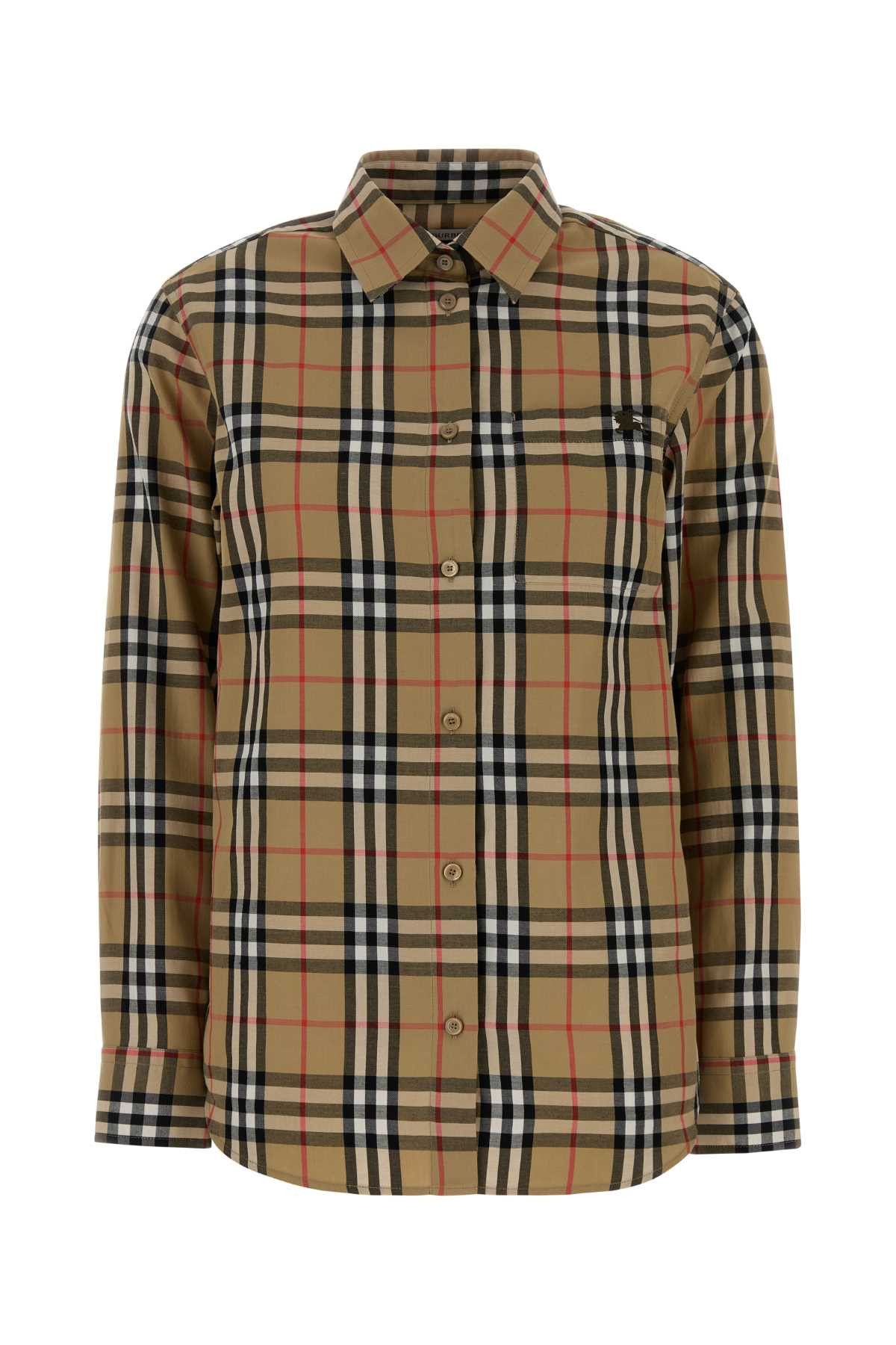 Burberry Embroidered Cotton Shirt Size XS / US 0-2 / IT 36-38 - 1 Thumbnail
