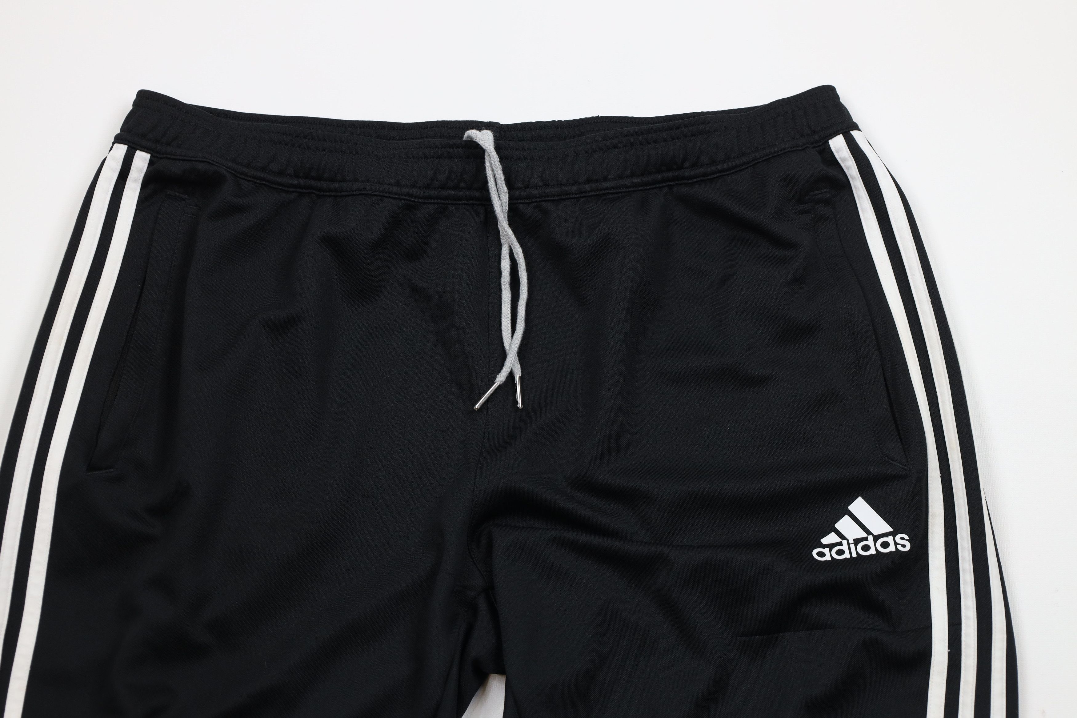 Adidas × Vintage Vintage Y2K Adidas Tapered Leg Soccer Warm Up Pants Black Size US 40 / EU 56 - 2 Thumbnail