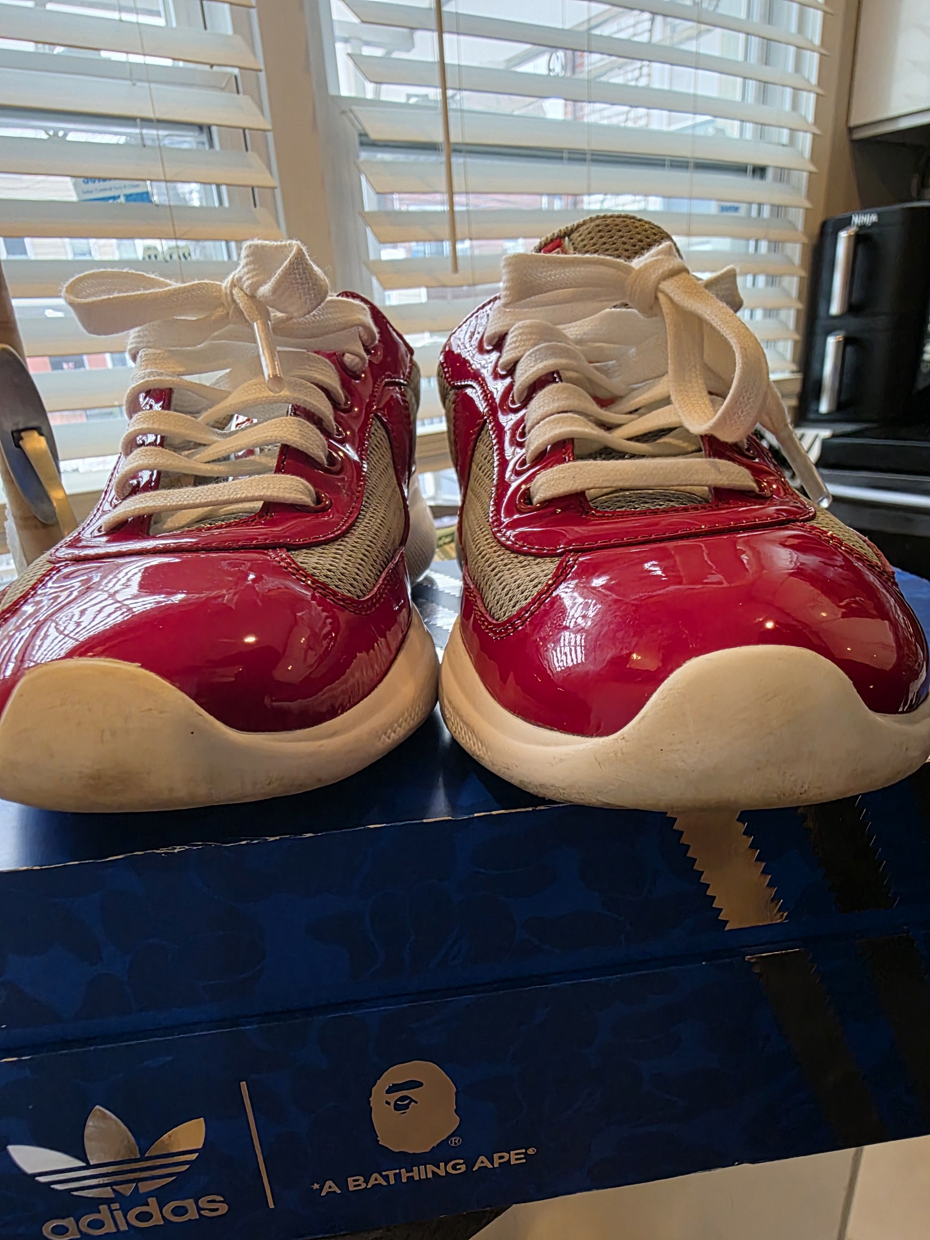 Prada Red Prada America's Cup Sneakers Size US 9 / EU 42 - 4 Thumbnail