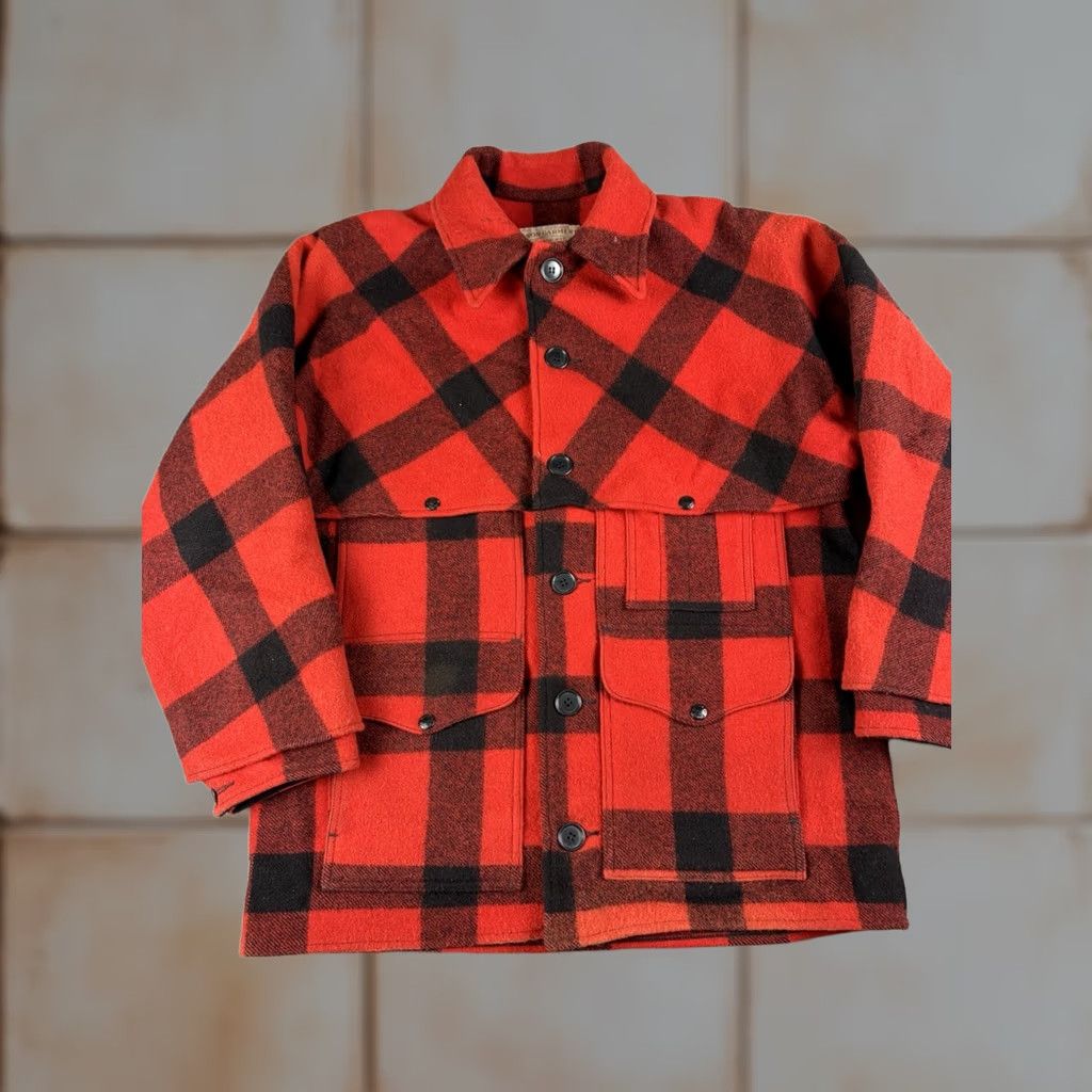 Filson VINTAGE Filson Cruiser Jacket Overcoat Plaid Red 44 Mens Wool Mackinaw Buffalo Pattern 83 Style Size US S / EU 44-46 / 1 - 1 Thumbnail