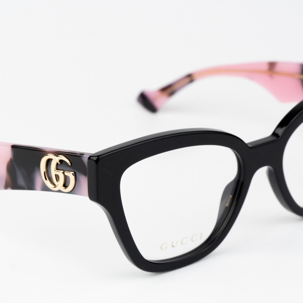 Gucci NEW Gucci GG1424O 012 Black Pink Cat Eye Women Eyeglasses Size ONE SIZE - 6 Thumbnail