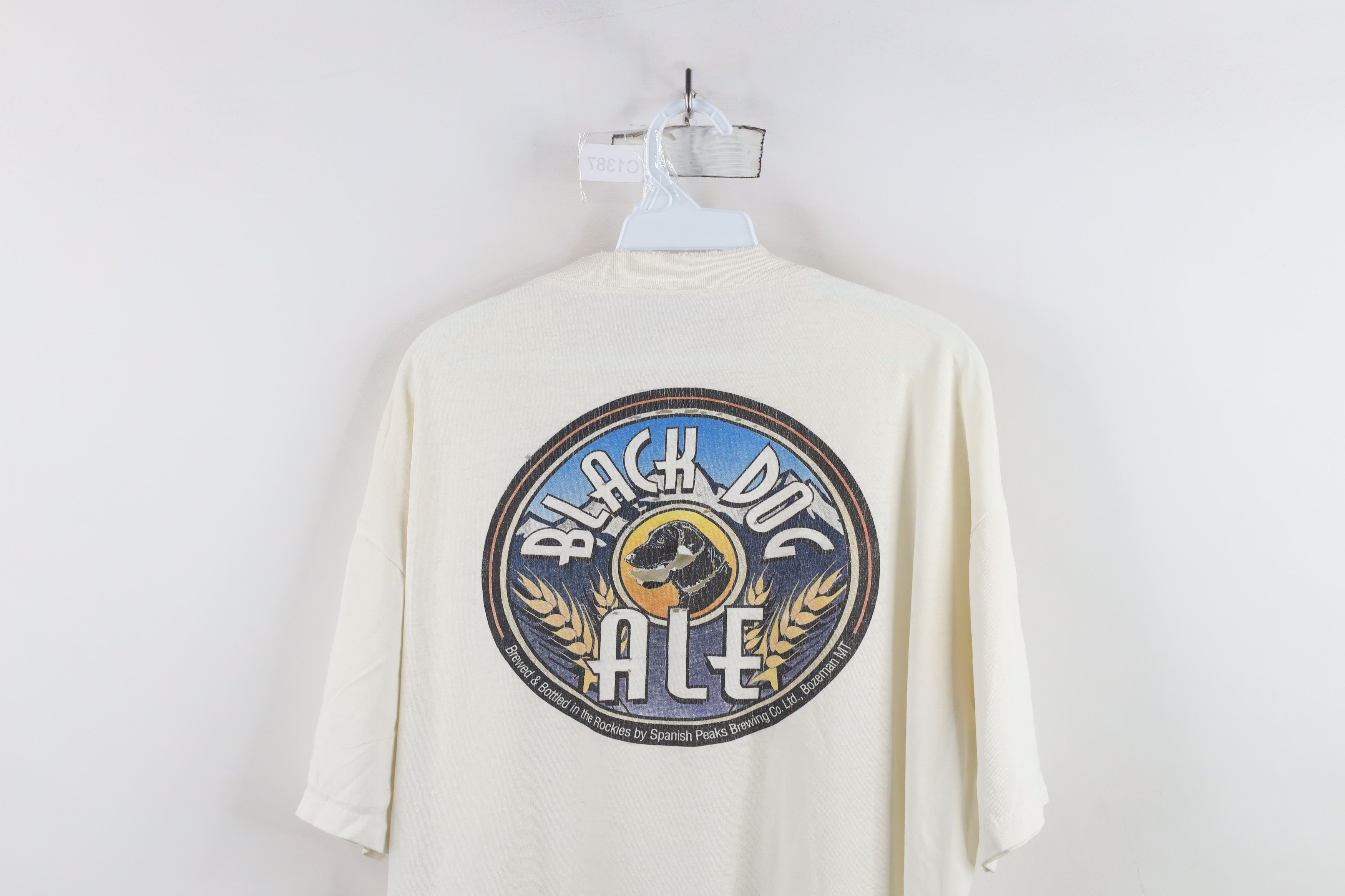 Vintage Vintage 90s Whiners Black Dog Ale Beer Short Sleeve T-Shirt Size US XL / EU 56 / 4 - 13 Thumbnail