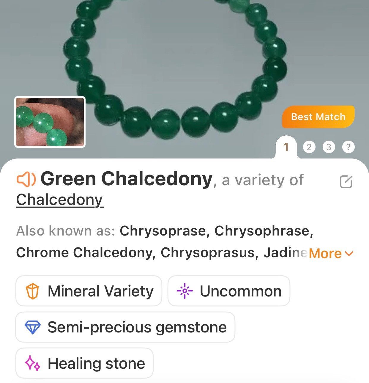 Handmade Handcrafted repurposed green chalcedony medallion necklace Size ONE SIZE - 10 Thumbnail