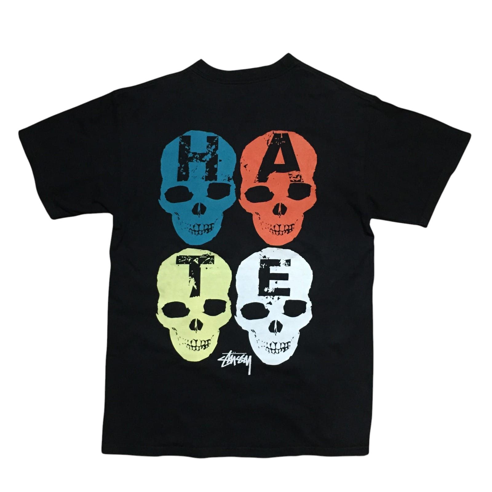 Stussy Vintage 90s Stussy Love Hate Tees Size US M / EU 48-50 / 2 - 2 Thumbnail