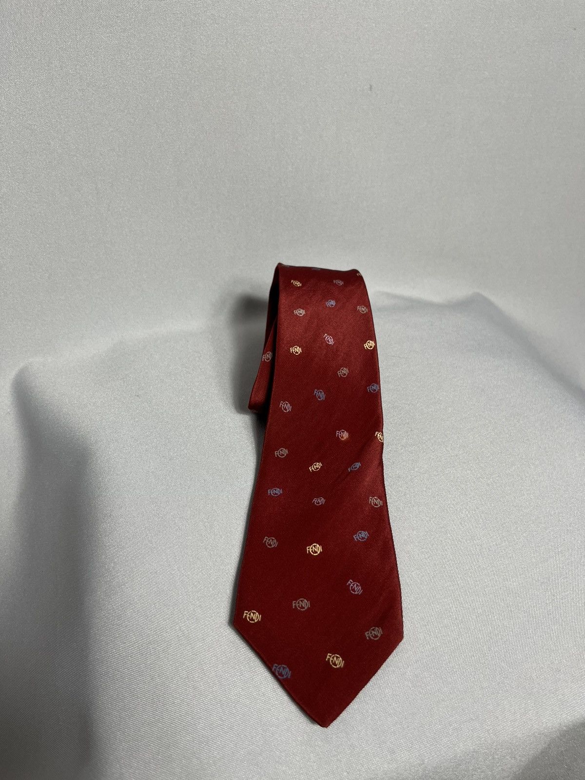 Fendi FENDI Made in Italy 100% Silk Vintage Tie 80s Size ONE SIZE - 6 Thumbnail