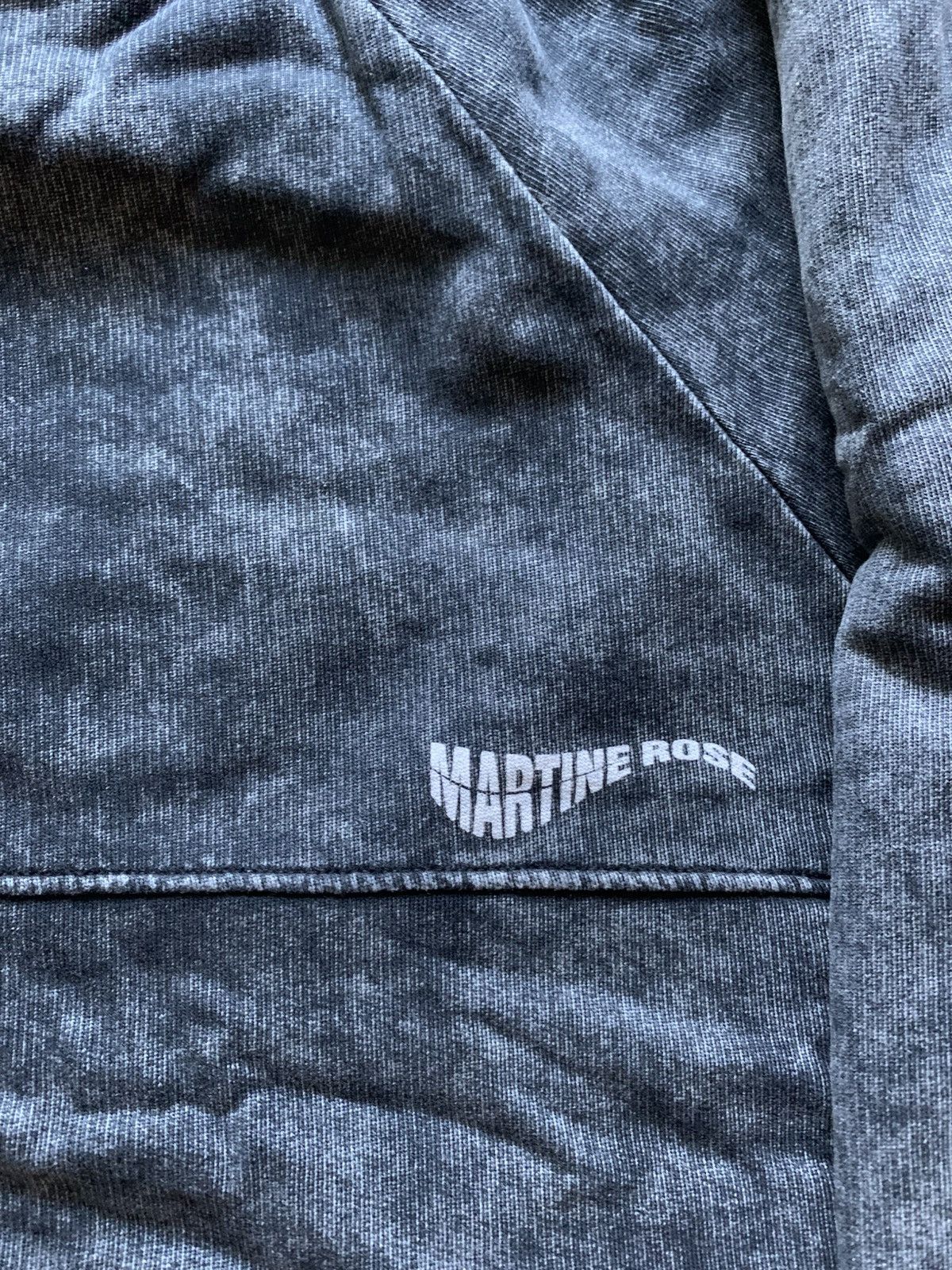 Martine Rose Martine Rose Double Layered Acid Wash Black Hoodie Size US S / EU 44-46 / 1 - 2 Thumbnail