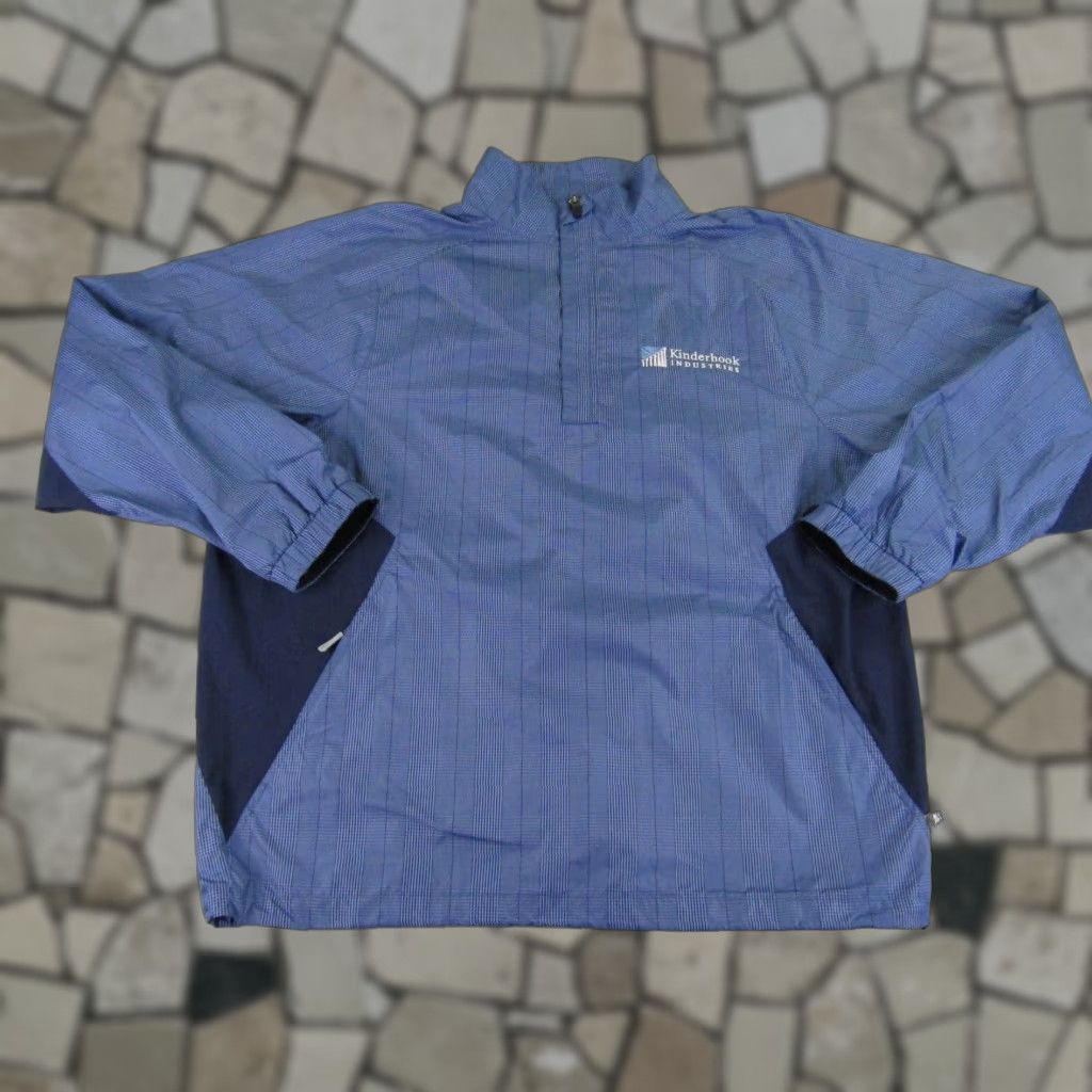 Vintage Zero Restriction Tour Series Golf Jacket Mens Large Blue Windbreaker Zip Pockets 1/4 Zip Logo Outdoor Sports Windproof Size US L / EU 52-54 / 3 - 1 Thumbnail