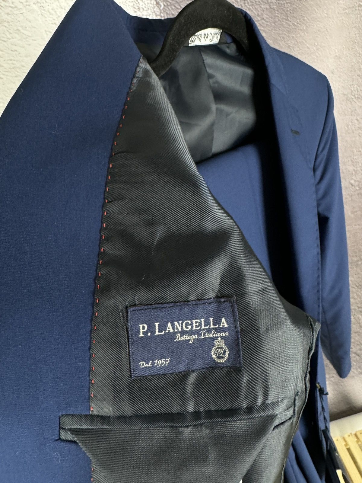 Other P. Langella Bottega italiana blue 2 button Slim suit 2 pcs Size 34R - 14 Thumbnail