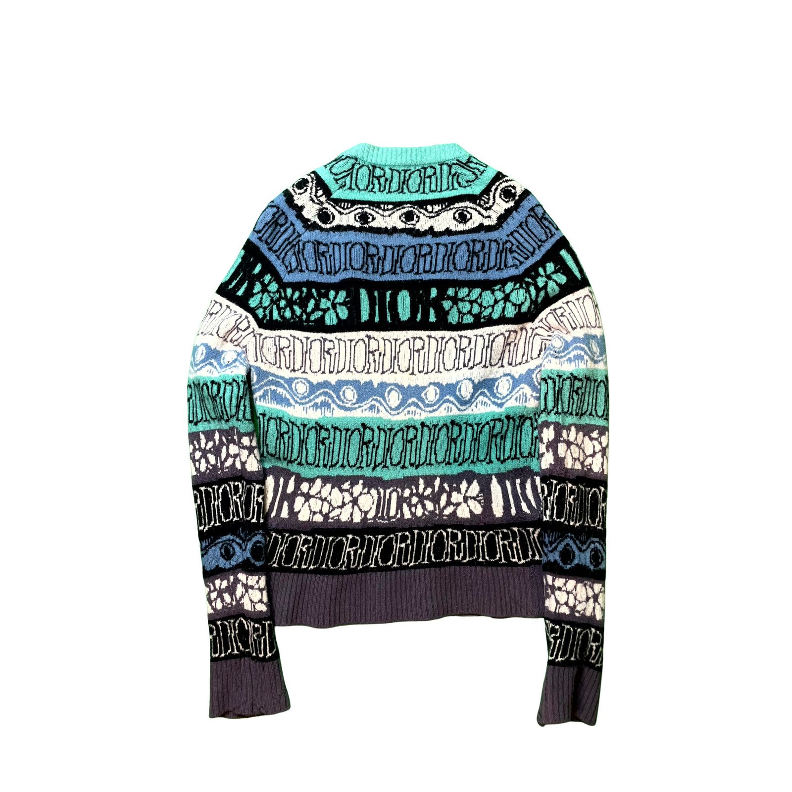 Dior Dior Stussy Mohair Multicolor Crewneck Sweater Size XL / US 12-14 / IT 48-50 - 2 Thumbnail
