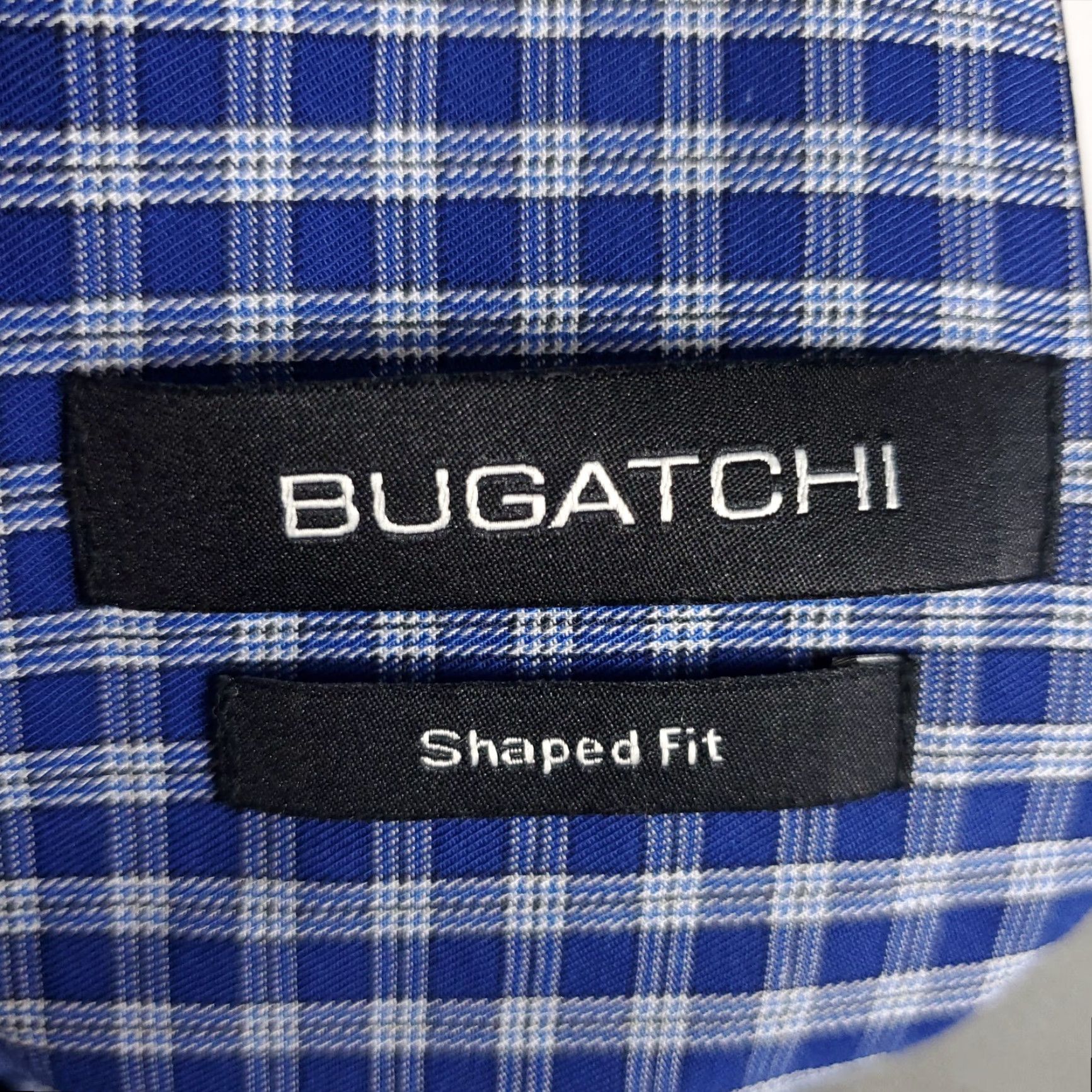 BUGATCHI Bugatchi Uomo Blue Plaid Button-Up Shirt Mens Medium Long Sleeve Casual Modern Size US M / EU 48-50 / 2 - 7 Thumbnail