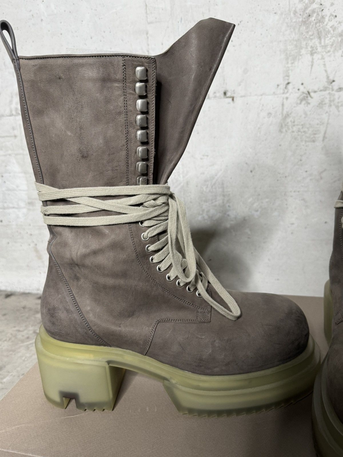 Rick Owens Rick Owens Army bogun 44 UK10.5 Sample 1/1 mega laced Size US 10.5 / EU 43-44 - 11 Thumbnail
