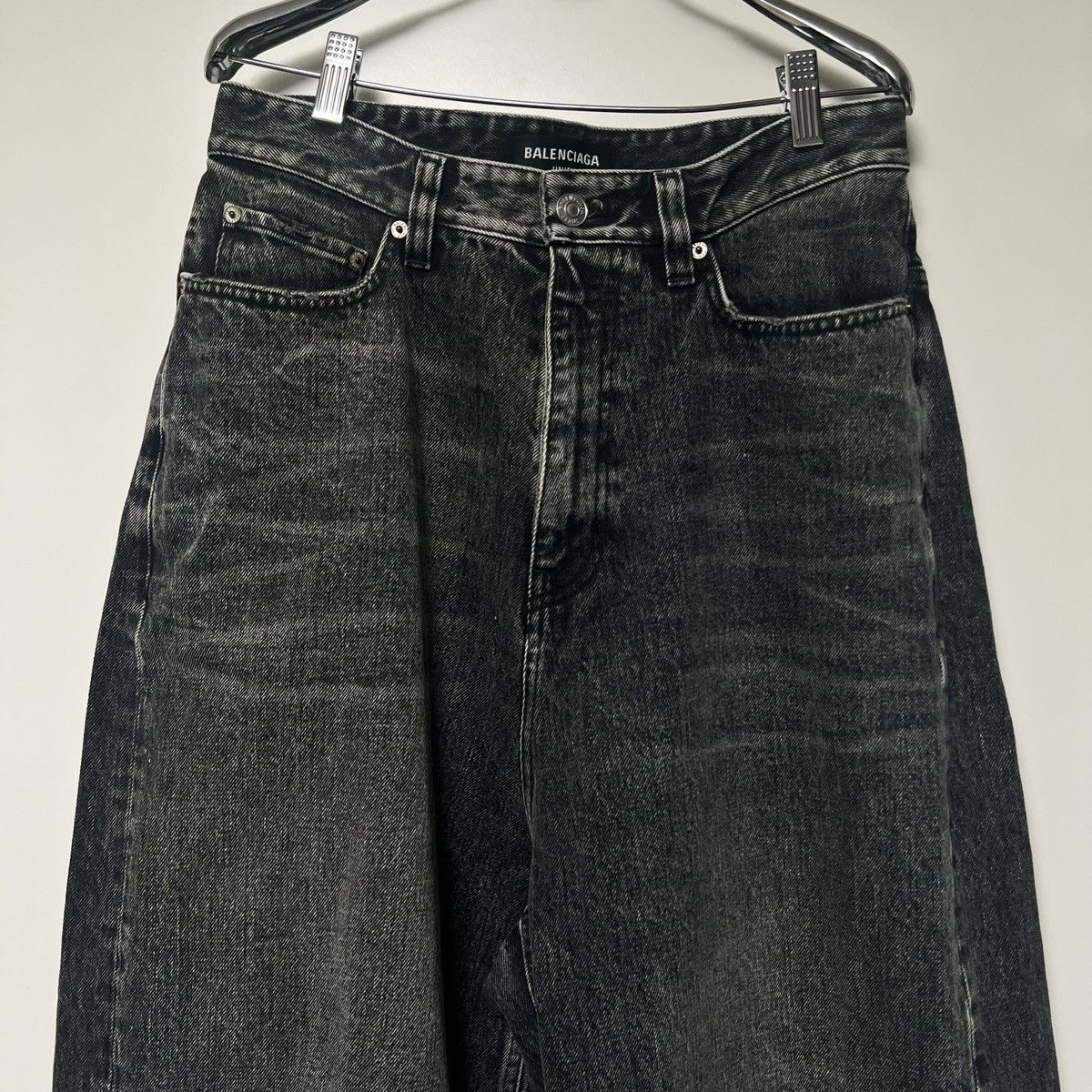 Balenciaga Balenciaga Pull-Up Baggy Wide Jeans Size US 30 / EU 46 - 3 Thumbnail