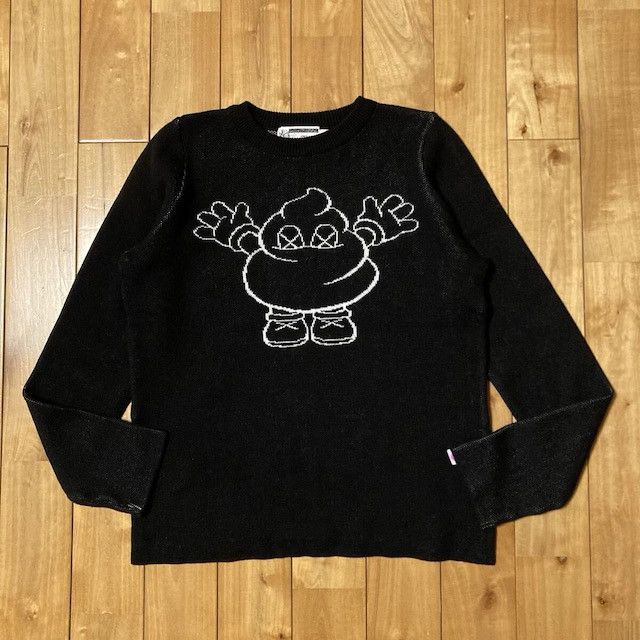 Bape × Kaws BAPE × KAWS WARM REGARDS logo knit sweater NIGO APE Size S / US 4 / IT 40 - 1 Thumbnail