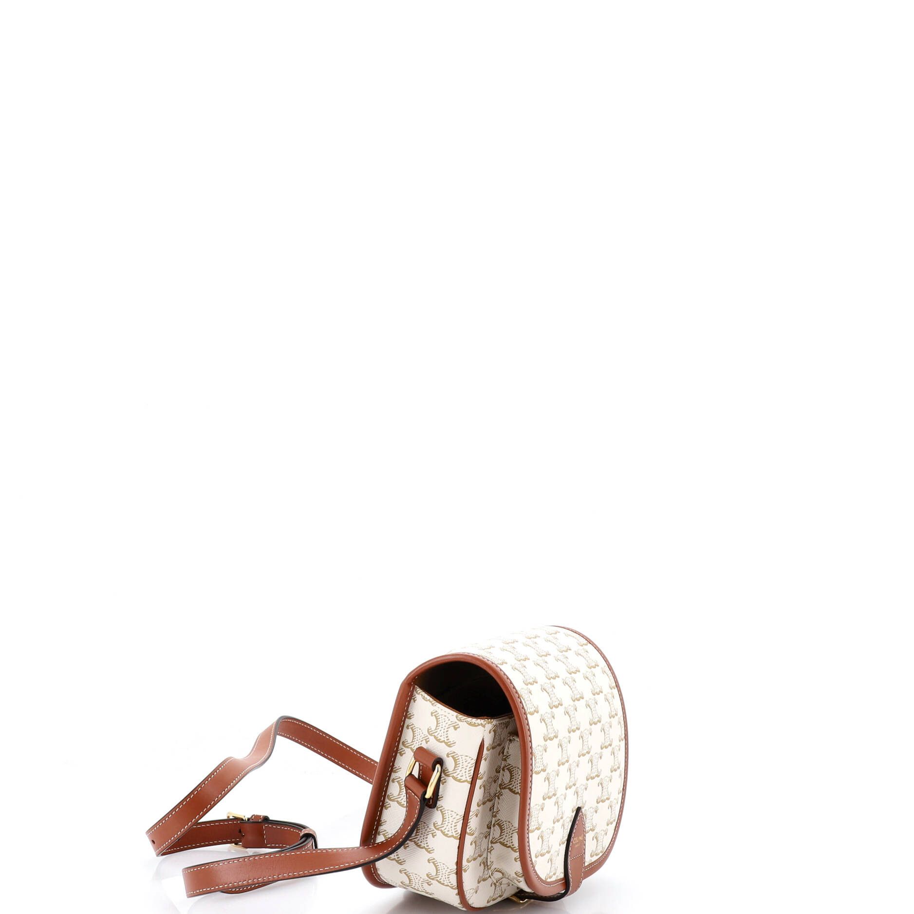 Celine Folco Bag Triomphe Coated Canvas Medium Size ONE SIZE - 1 Thumbnail