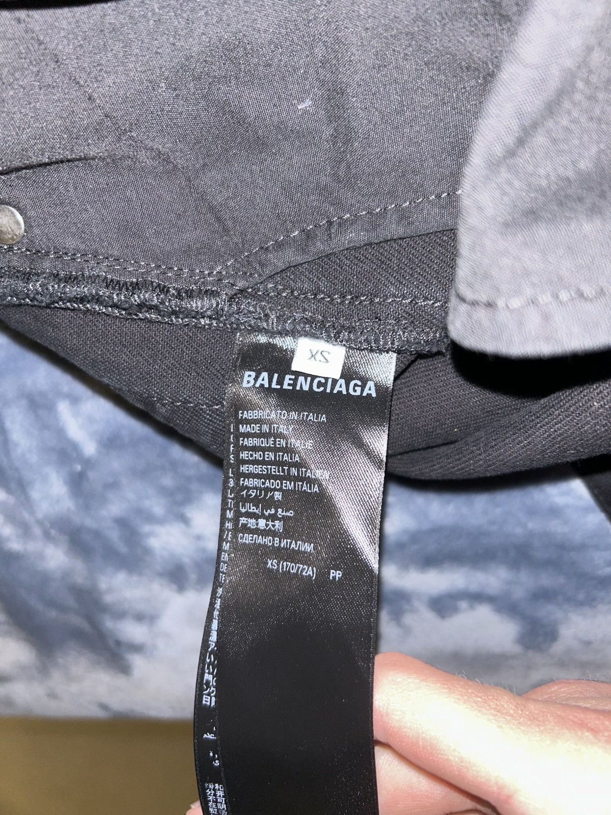 Balenciaga Balenciaga Embroidered Logo Denim Size US 31 - 3 Thumbnail