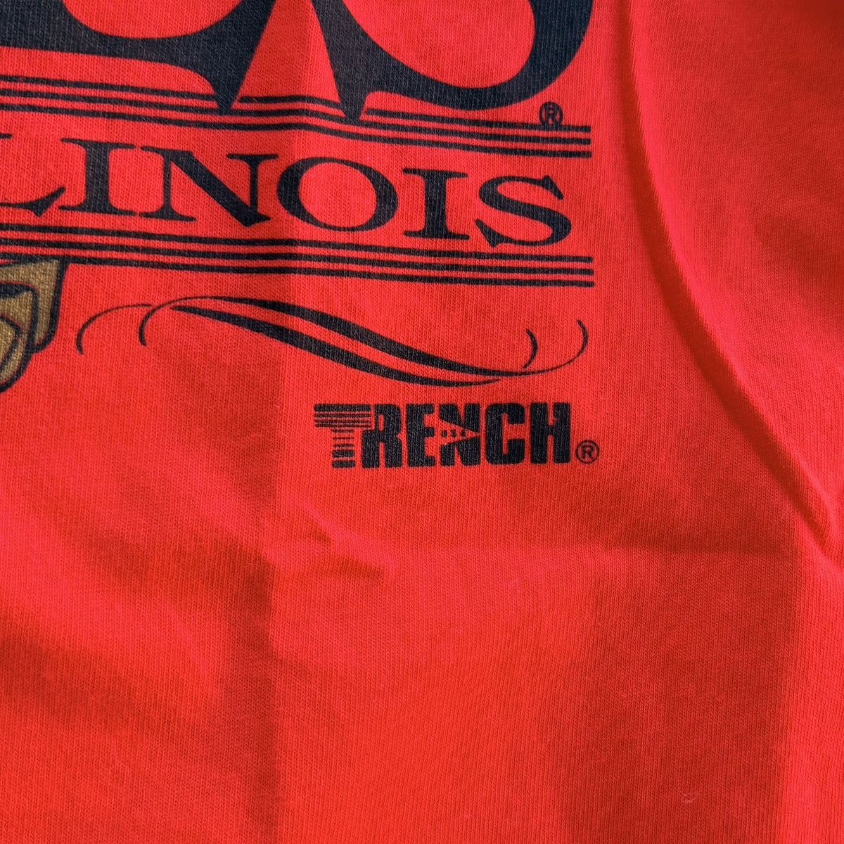 NBA Vintage Chicago Bulls T Shirt 90s Single Stitch Trench Ultra Size US L / EU 52-54 / 3 - 3 Thumbnail