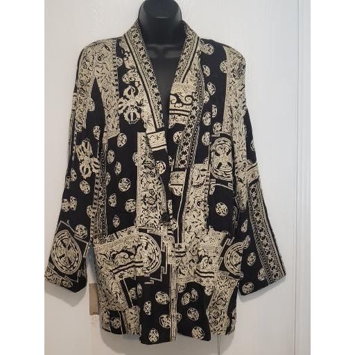 Vintage Vintage Kensington Square Button Down Shirt Women Sz S Black Size S / US 4 / IT 40 - 1 Thumbnail