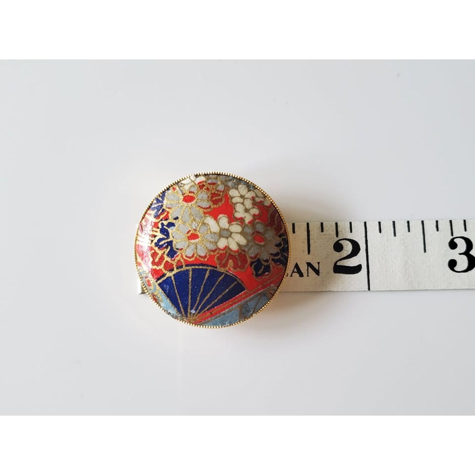 Other Vintage Cloisonne Floral Scarf Pin Size ONE SIZE - 3 Thumbnail
