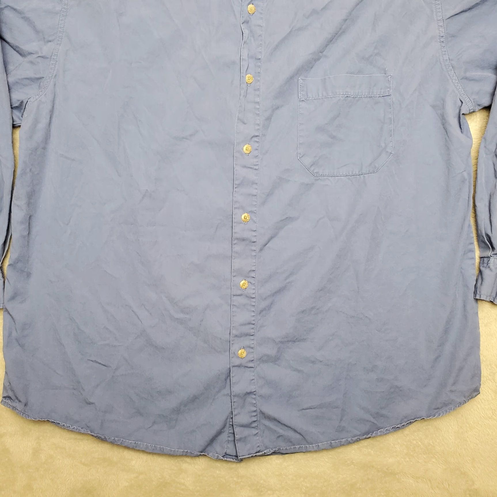 Levi's Levi's Jeans Shirt Mens XL Blue Button-Down Red Tab 100% Cotton Outdoor Casual Shirt Mens XL Blue Denim Button-Up Casual Outdoor Red Tab 100% Cotton Size US XL / EU 56 / 4 - 3 Thumbnail