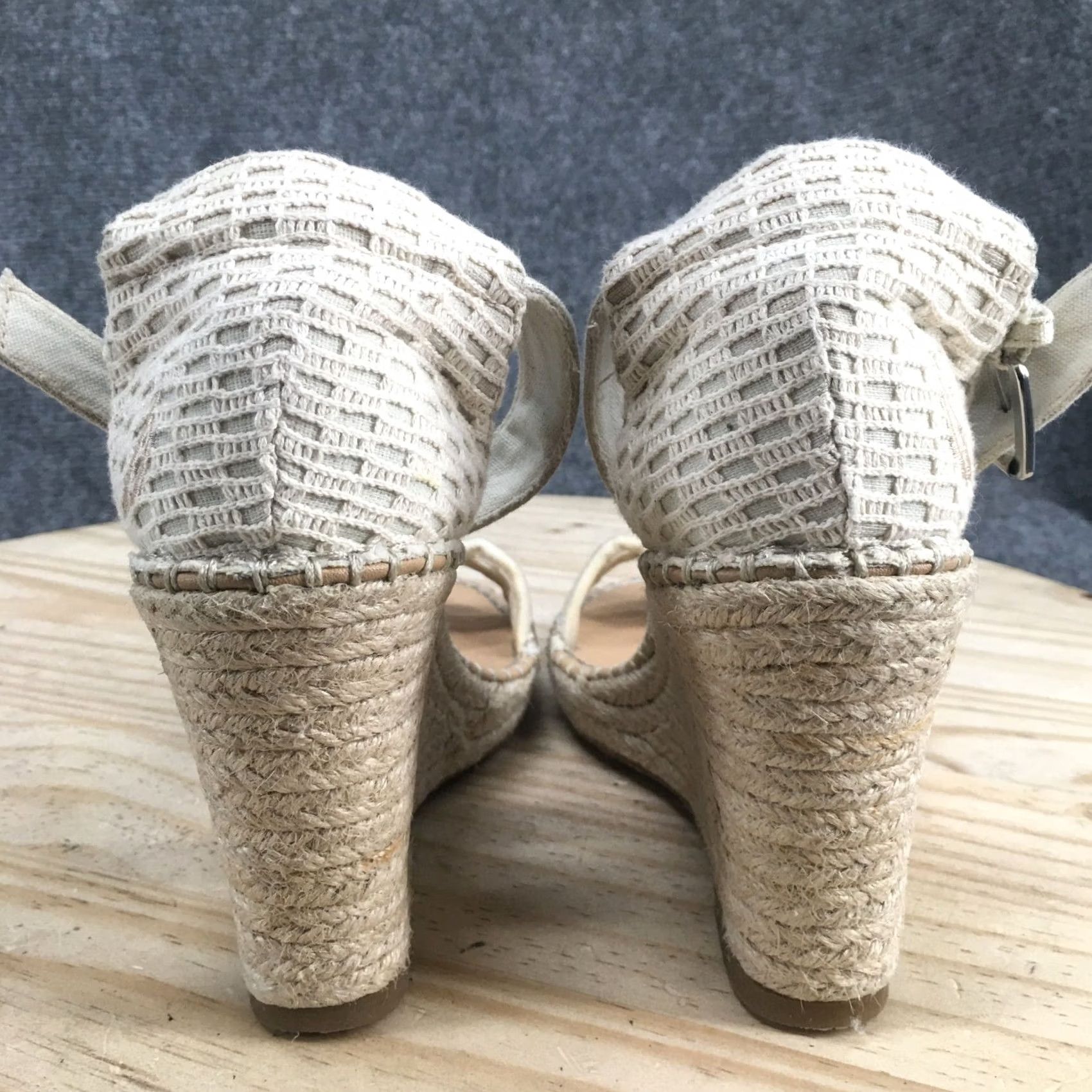 Nautica Nautica Sandals Womens 8.5 San Blas Espadrilles Cream Wedge Buckle Casual Size US 9 / IT 39 - 7 Thumbnail