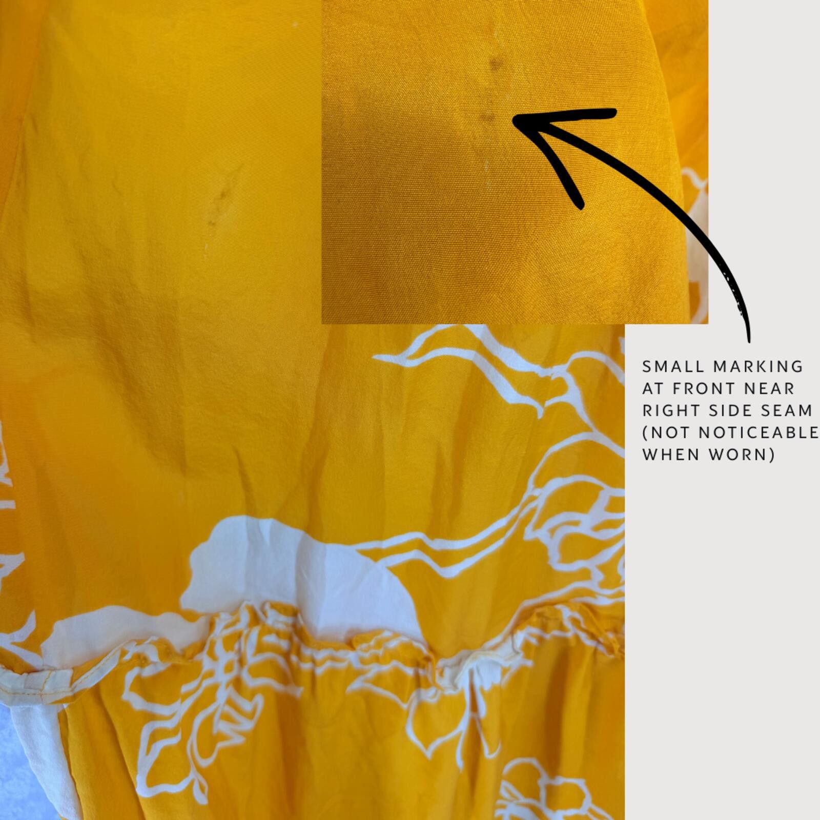 Other Nieves Lavi Silk Floral Midi Dress Yellow XS Size XS / US 0-2 / IT 36-38 - 9 Thumbnail