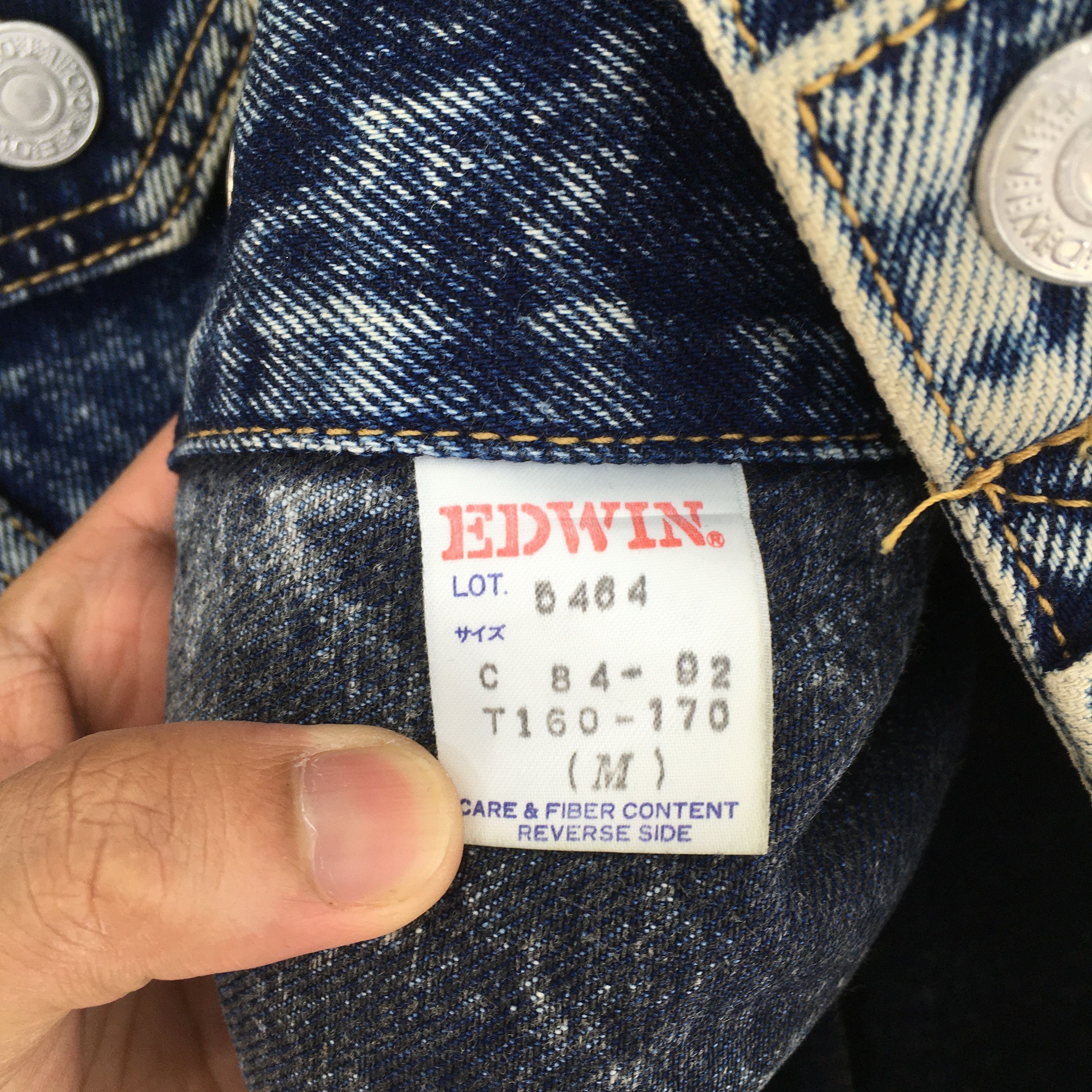 Edwin Vintage Edwin Trucker Denim Trucker Acid Wash Jacket Medium Size US M / EU 48-50 / 2 - 6 Thumbnail