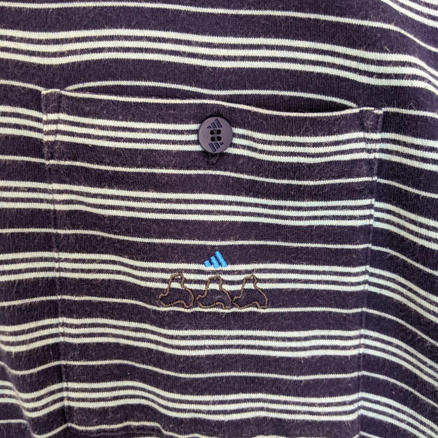 Adidas × Vintage Vintage 2000's ADIDAS Equipment Striped T-Shirt Size US S / EU 44-46 / 1 - 5 Thumbnail
