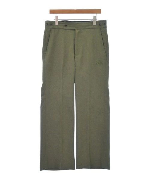 Needles Casual Pant Slacks Full Lenght Polyestser Straight Cut Green Size US 34 / EU 50 - 1 Thumbnail