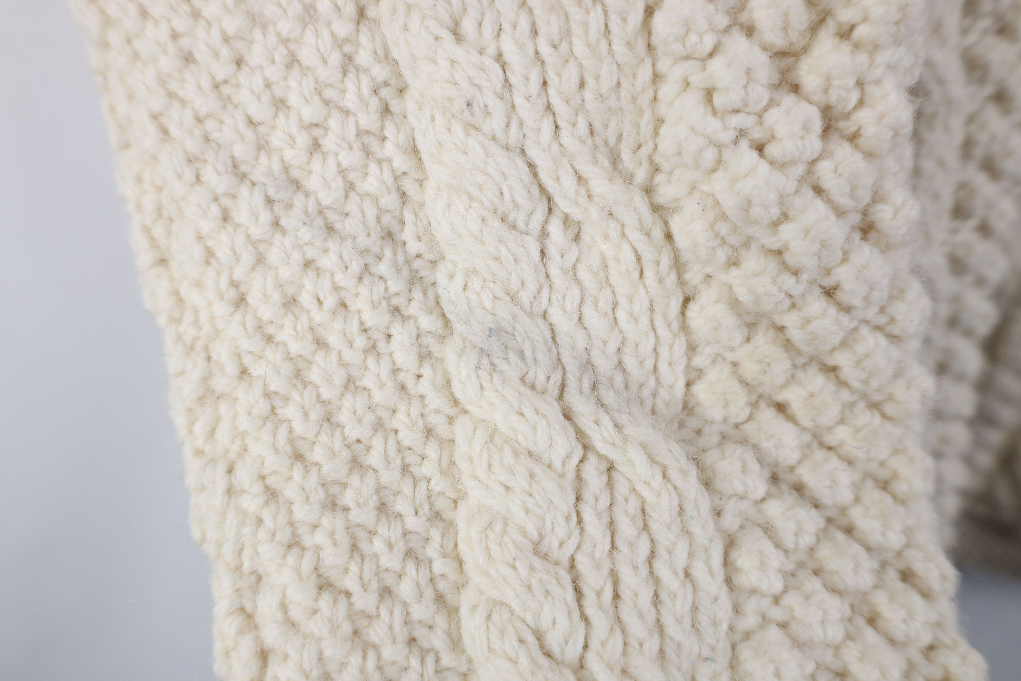 Vintage Vintage 50s 60s Streetwear Wool Fisherman Cardigan Sweater Size US M / EU 48-50 / 2 - 8 Thumbnail