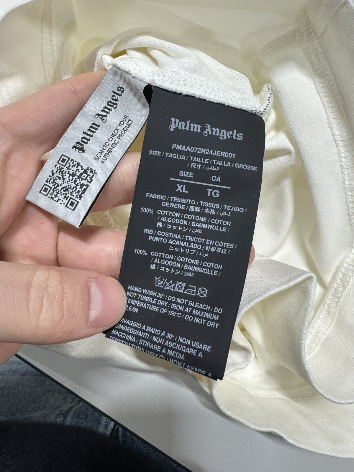 Palm Angels Palm Angels Burning Logo T-Shirt NEW 475$ Size US XL / EU 56 / 4 - 4 Thumbnail