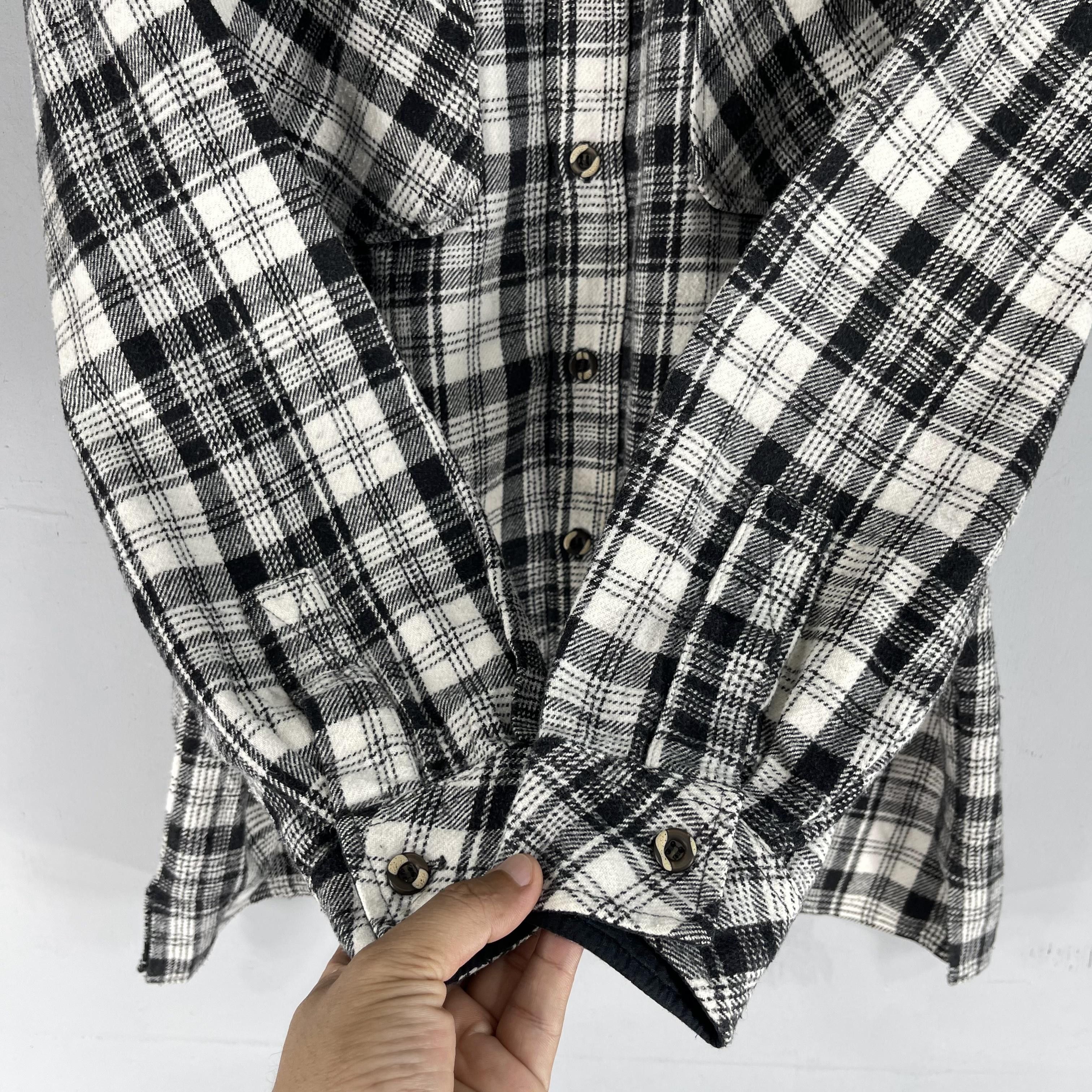 Flannel × Mercedes-Benz Vintage Plaid Checkered Tartan Button Up Flannel Shirt Size US M / EU 48-50 / 2 - 7 Thumbnail
