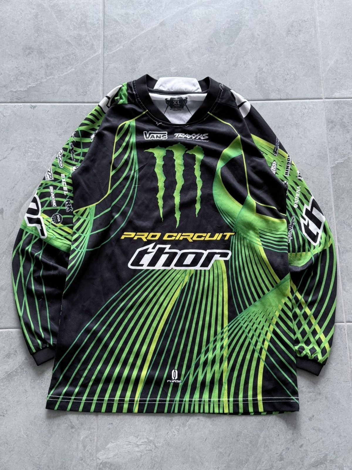Fox Racing Vintage Y2K Monster Energy Moto Jersey ASAP Rocky Style Size US S / EU 44-46 / 1 - 1 Thumbnail