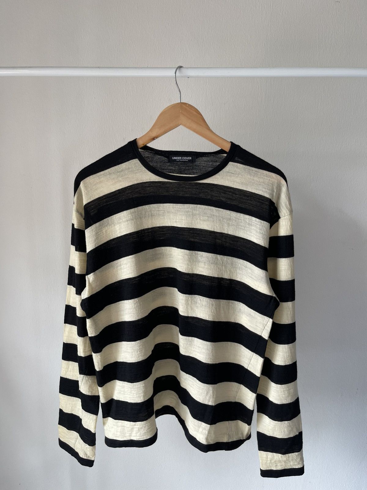 Jun Takahashi A/W1997 Undercover Jun Takahashi Stripe Wool Long Sleeve A1 Size US M / EU 48-50 / 2 - 1 Thumbnail