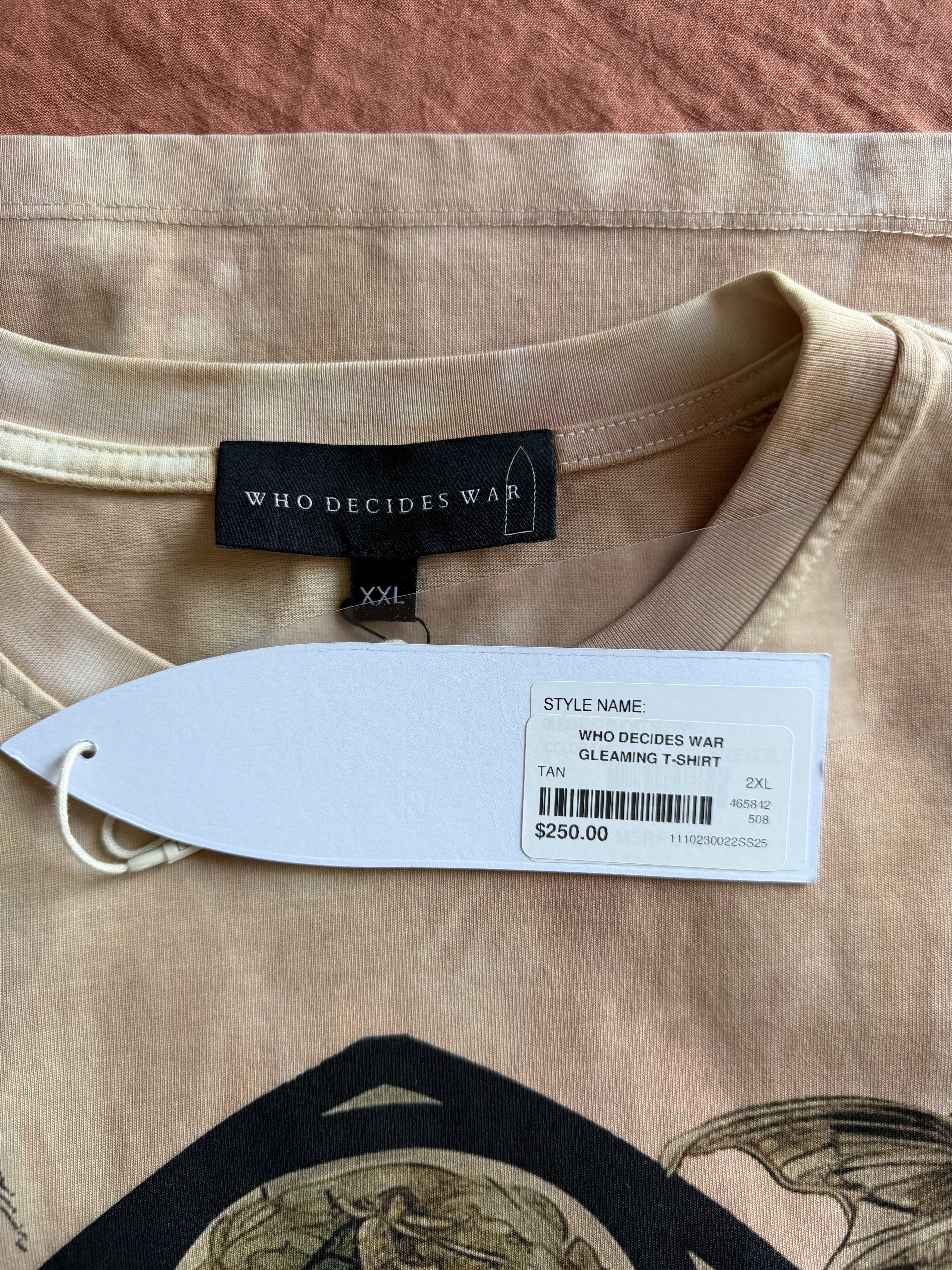 Who Decides War Who Decides War Gleaming Tee in Tan Size US XXL / EU 58 / 5 - 7 Thumbnail