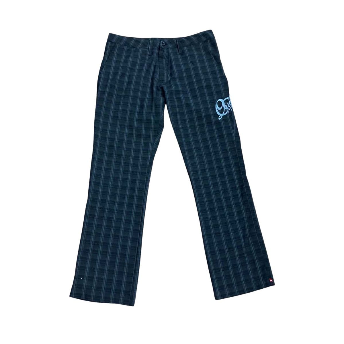 Quiksilver Vintage Y2K Quiksilver Blue & White Plaid Skater Pants Size US 32 / EU 48 - 1 Thumbnail
