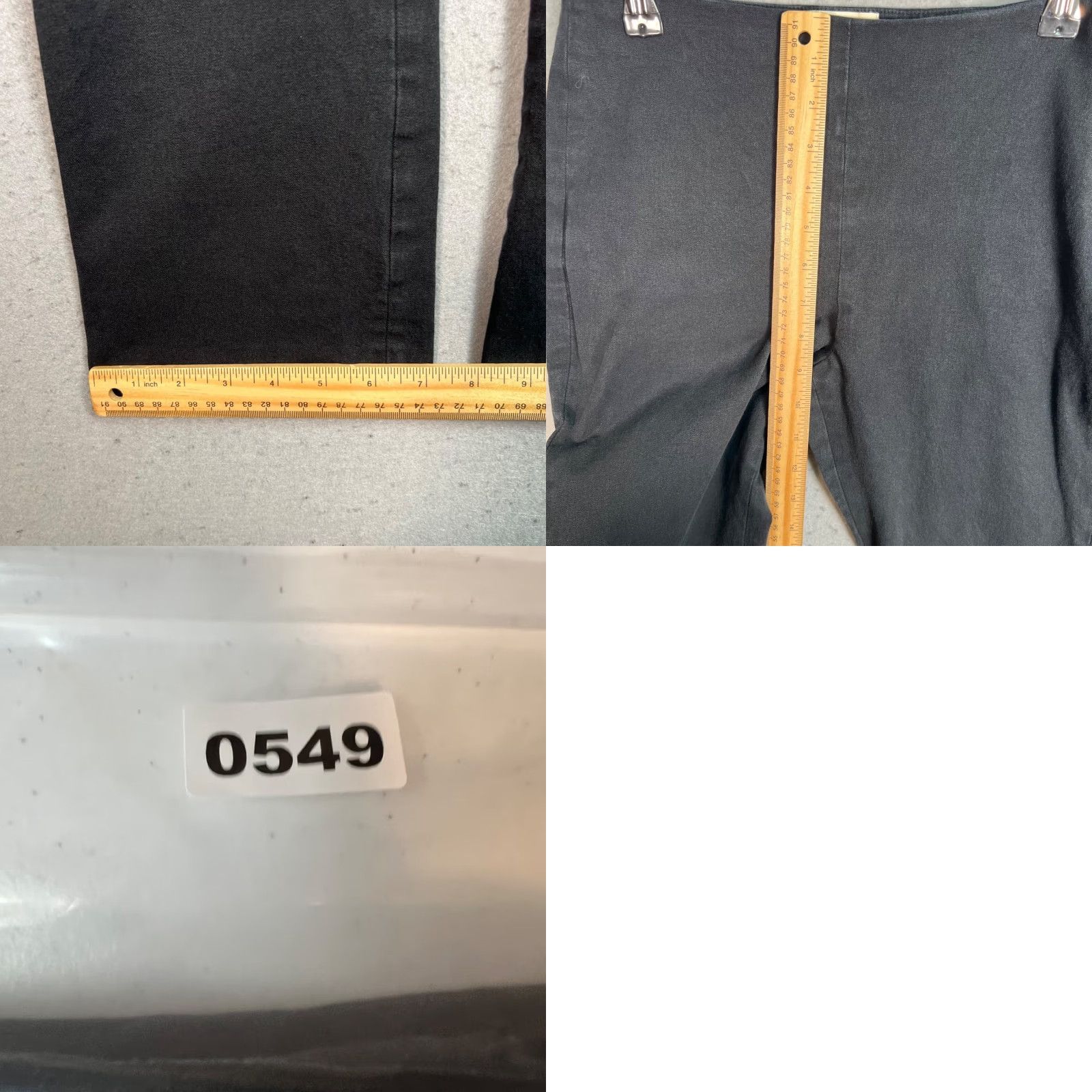 Vintage Sézane Black High-Waisted Dress Pants Womens Size 36 Organic Cotton Blend Size 25" / US 0 / IT 36 - 8 Thumbnail