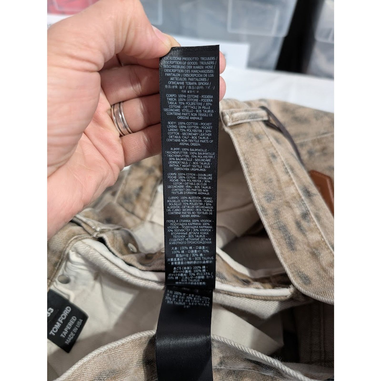 o1rshd1 Denim Pant in Aged Leopard 34
