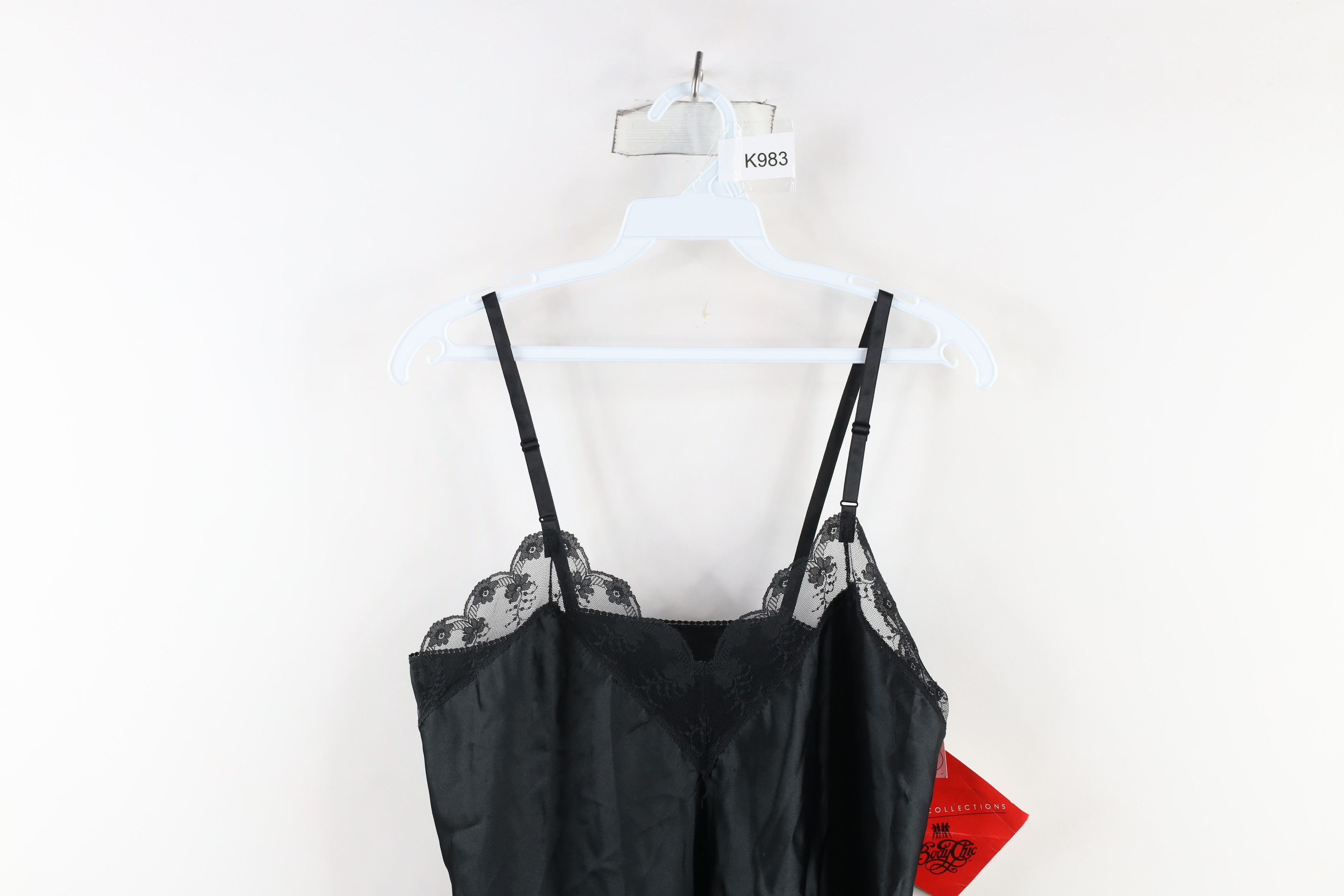 Vintage Deadstock Vintage 90s Satin Snap Crotch Teddy One Piece USA Size L / US 10 / IT 46 - 2 Thumbnail