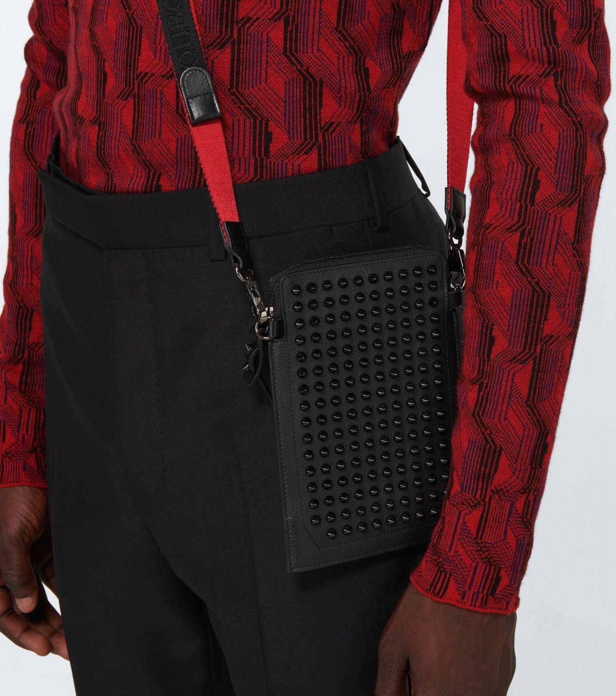 Christian Louboutin Christian Louboutin Loubilab Spikes Studs 2Way Shoulder Bag Size ONE SIZE - 3 Thumbnail
