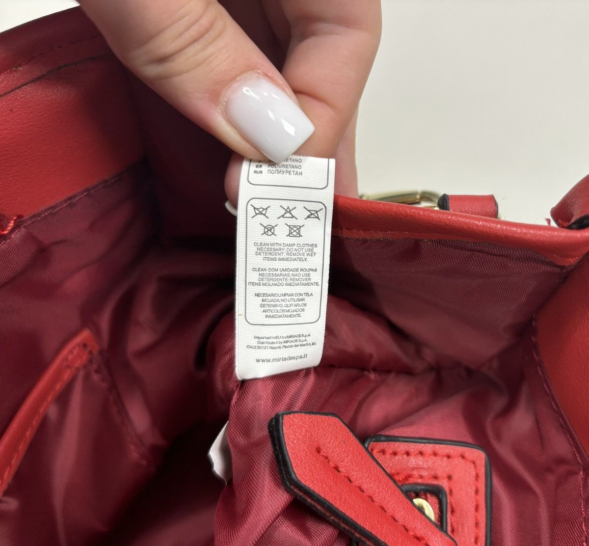 Mario Valentino Mario Valentino Red Plaid Top Handle Satchel Tote Bag Size ONE SIZE - 19 Thumbnail