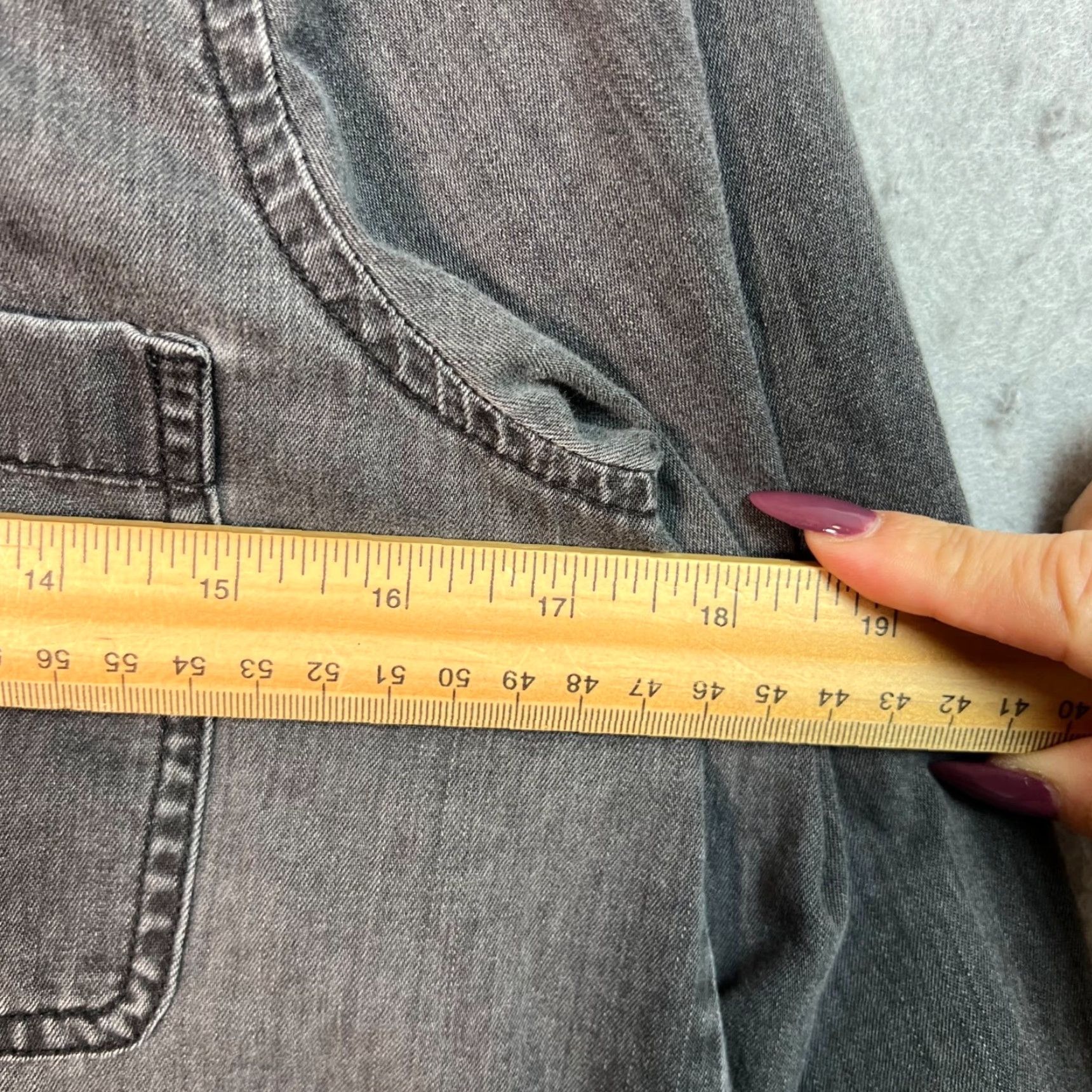 Madewell Madewell Shirt Dress Denim Long Sleeve Cotton Pockets Button Front Gray Small Womens Size S / US 4 / IT 40 - 5 Thumbnail