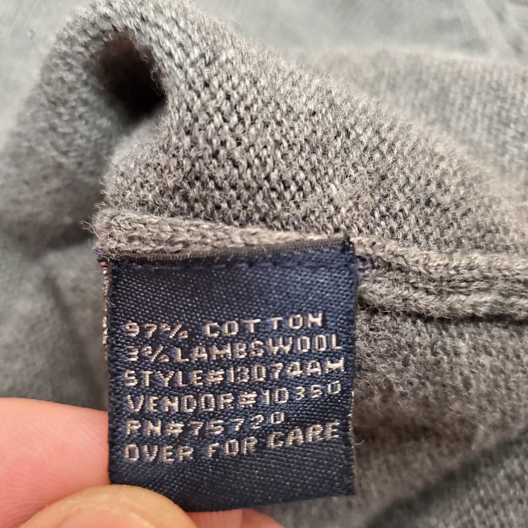 Vintage VINTAGE Buckle Sweater Mens 2XL Grey Lambswool Blend V-Neck Pullover Knit Casual Mens Size US XXL / EU 58 / 5 - 5 Thumbnail
