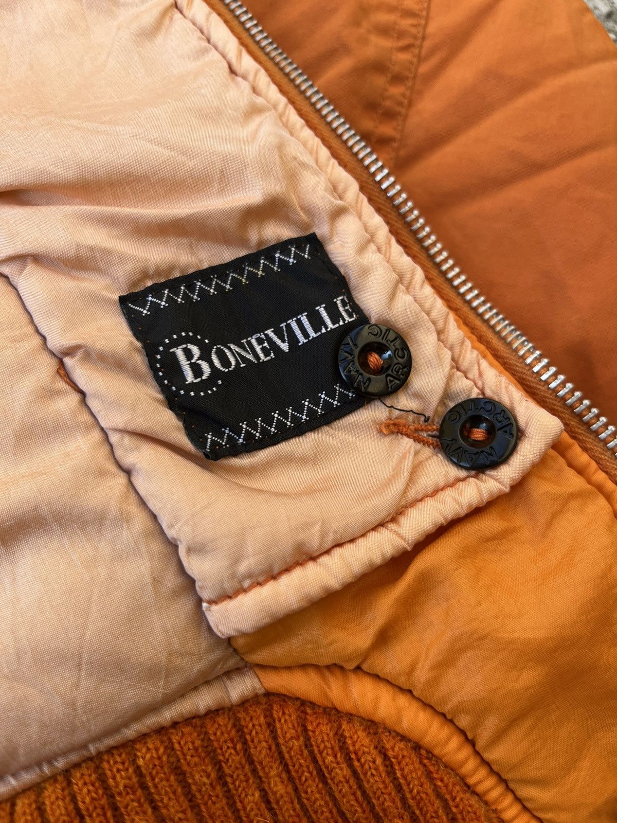 Massimo Osti × Stone Island Very rare 80s Boneville Navy Arctic Bomber Jacket Size US L / EU 52-54 / 3 - 16 Thumbnail