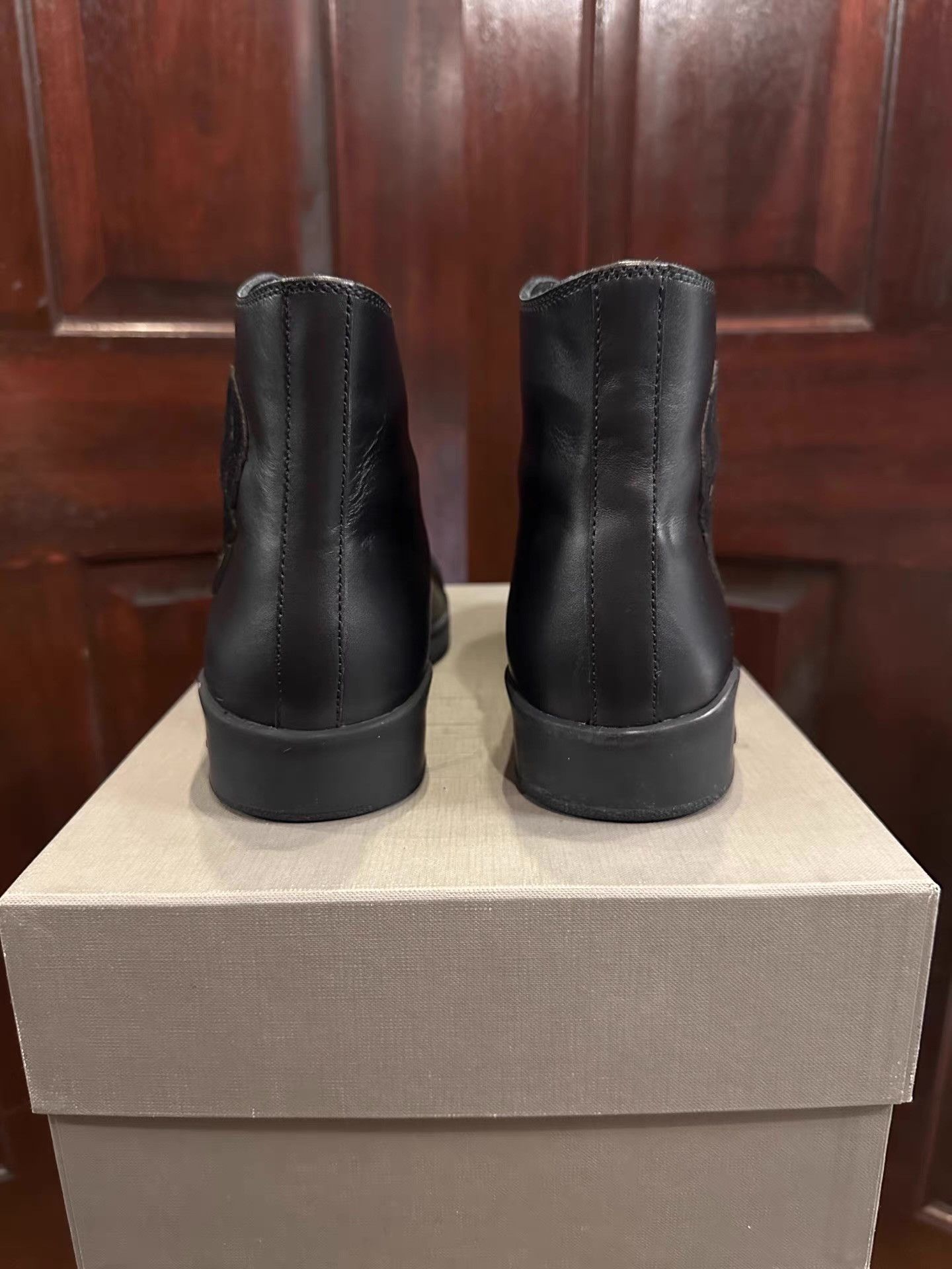 Alexander McQueen Alexander McQueen 16FW Leather‑Patch Mid‑Top Sneakers Ｑ25 Size US 7 / EU 40 - 3 Thumbnail
