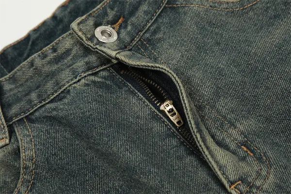 Japanese Brand Kawa Washed Street Fashion Stitching Distressed Loose Shorts Size US 32 / EU 48 - 5 Thumbnail