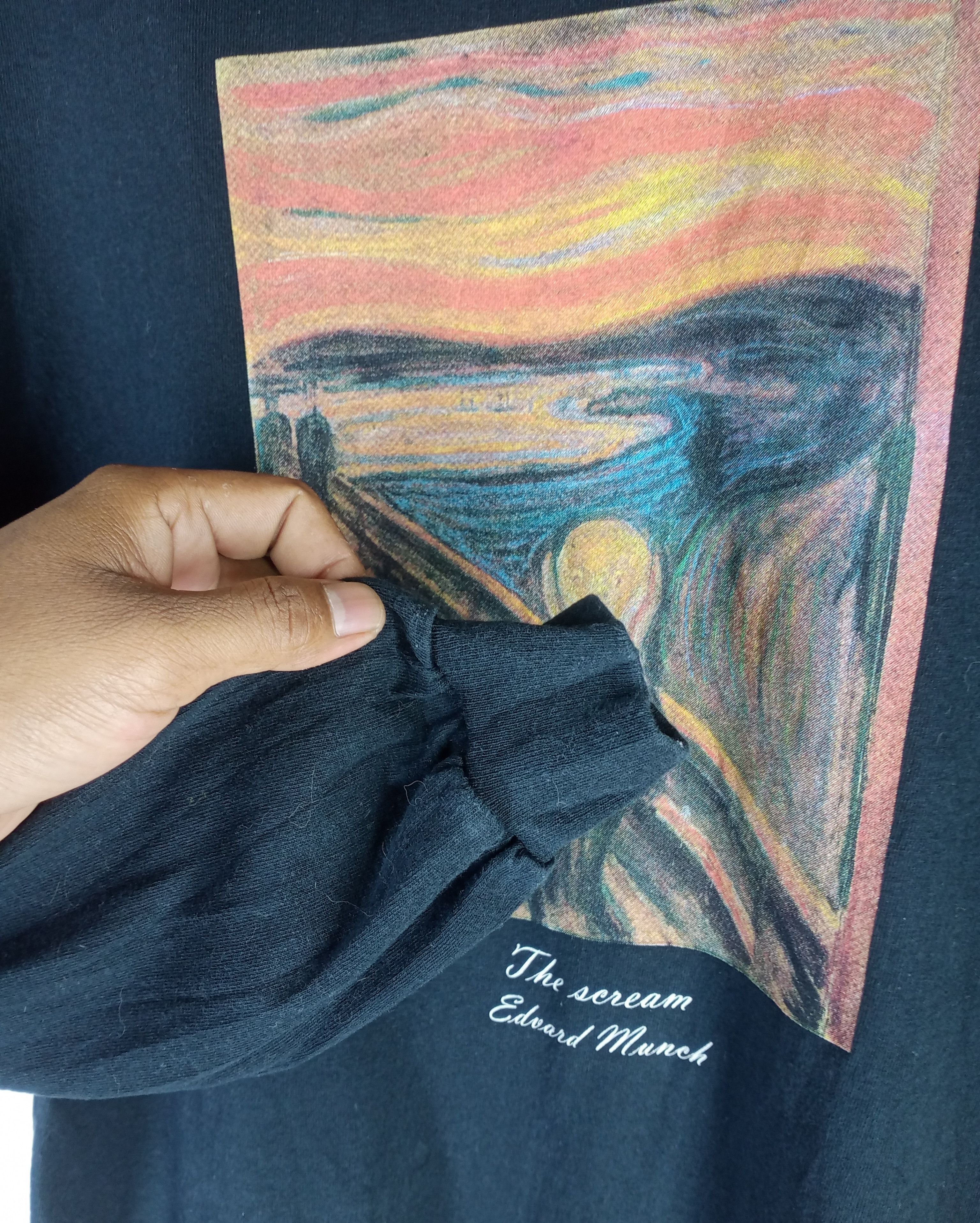 Vintage Rare Vintage The Scream Edward Munch Art Long Sleeve Size US L / EU 52-54 / 3 - 5 Thumbnail