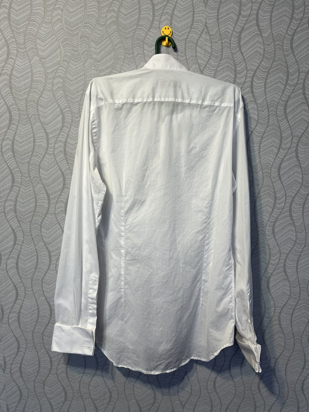 Canali Canali Luxury White Slim Fit Shirt Button Up Made in Italy Size US S / EU 44-46 / 1 - 5 Thumbnail
