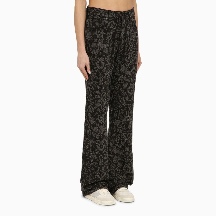 Off-White o1d2blof0924 Denim Trousers in Black Size 27" / US 4 / IT 40 - 3 Thumbnail