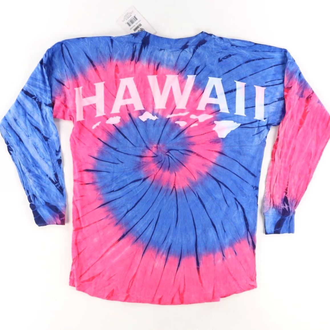 Vintage R&R Gifts Hawaii Jersey Tie-Dye Long Sleeve T-Shirt Blue Men's L Size US L / EU 52-54 / 3 - 4 Thumbnail